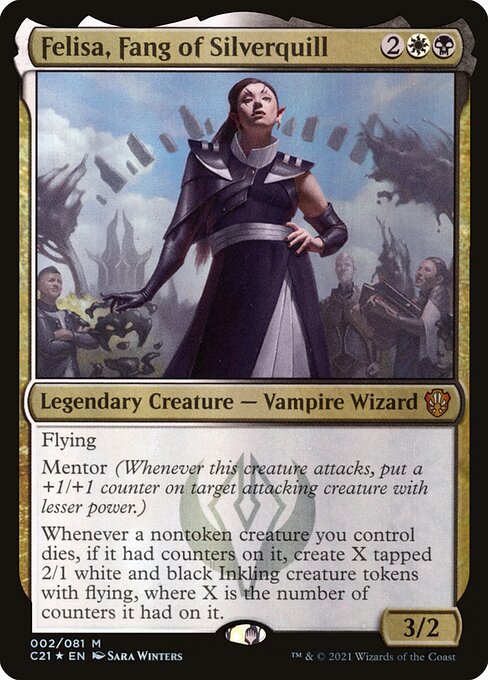 Felisa, Fang of Silverquill (2) [Commander 2021]