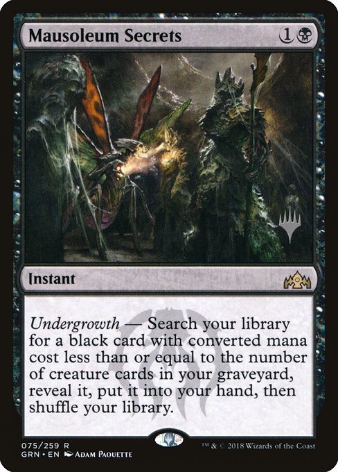 Mausoleum Secrets (75p) [Guilds of Ravnica Promos]