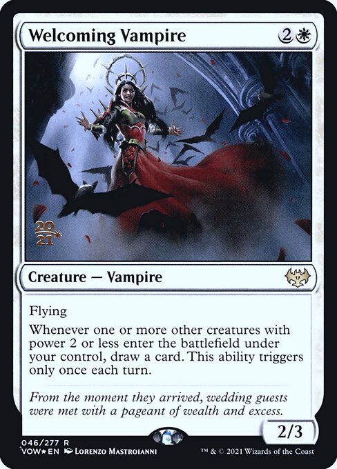 Welcoming Vampire (46s) [Innistrad: Crimson Vow Promos]