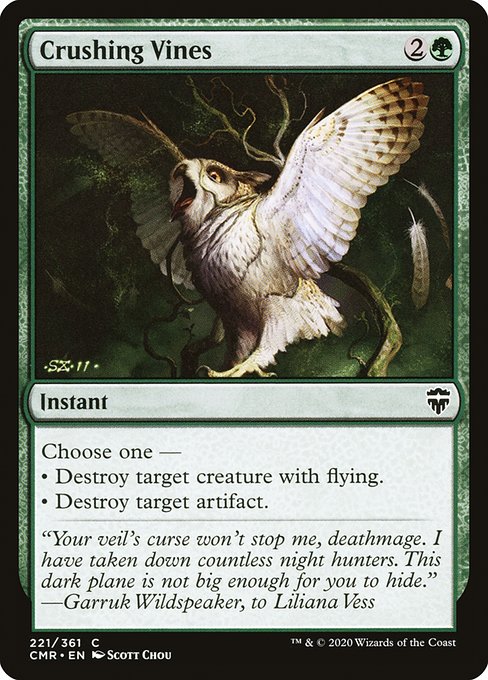 Crushing Vines (221) [Commander Legends]