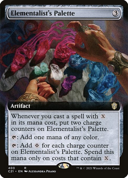Elementalist's Palette (403) [Commander 2021] [Extended Art]