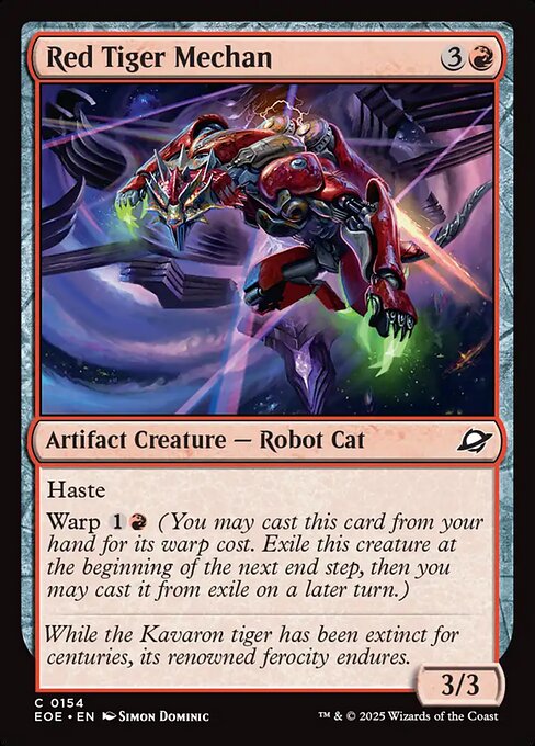 Red Tiger Mechan (154) [Edge of Eternities]