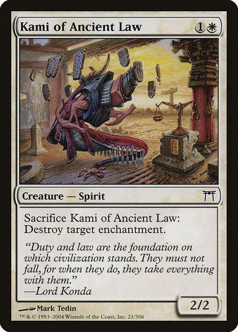 Kami of Ancient Law (21) [Champions of Kamigawa]