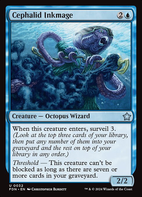 Cephalid Inkmage (32) [Foundations]