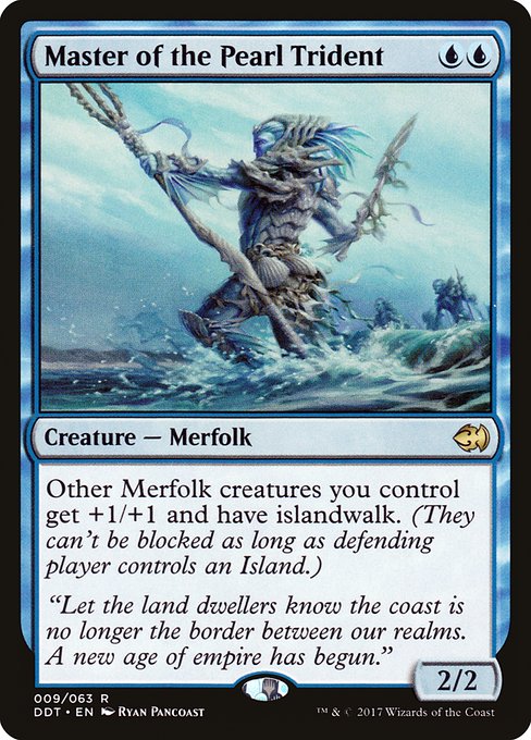 Master of the Pearl Trident (9) [Duel Decks: Merfolk vs. Goblins]