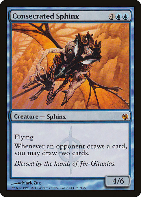 Consecrated Sphinx (21) [Mirrodin Besieged]
