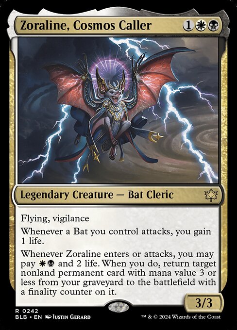 Zoraline, Cosmos Caller (242) [Bloomburrow]