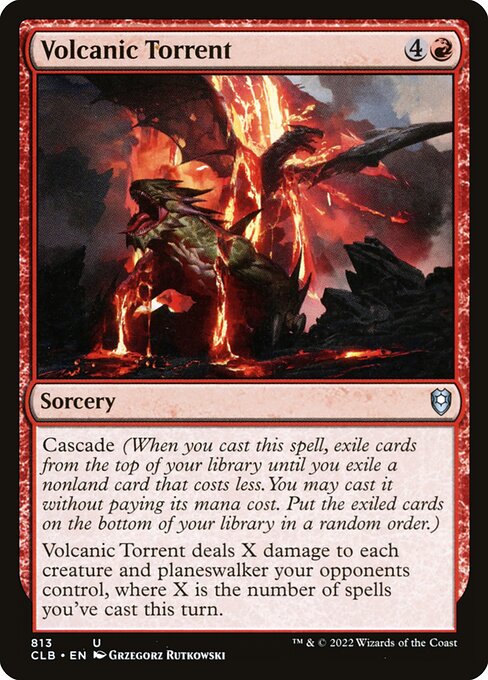 Volcanic Torrent (813) [Commander Legends: Battle for Baldur's Gate]