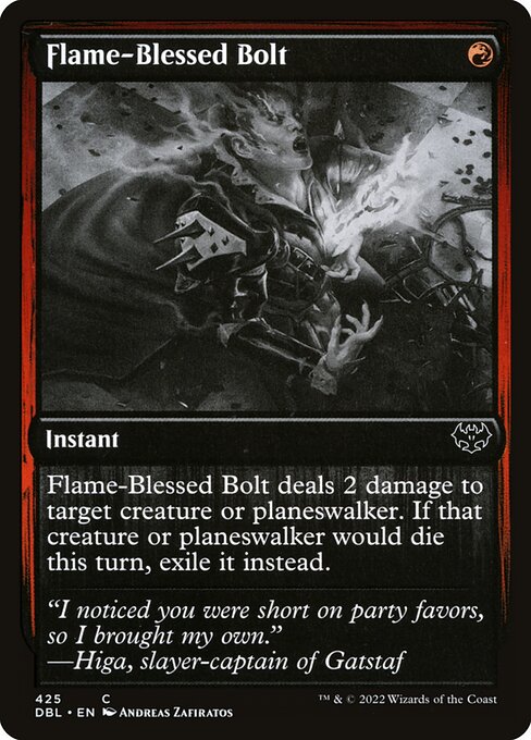 Flame-Blessed Bolt (425) [Innistrad: Double Feature]