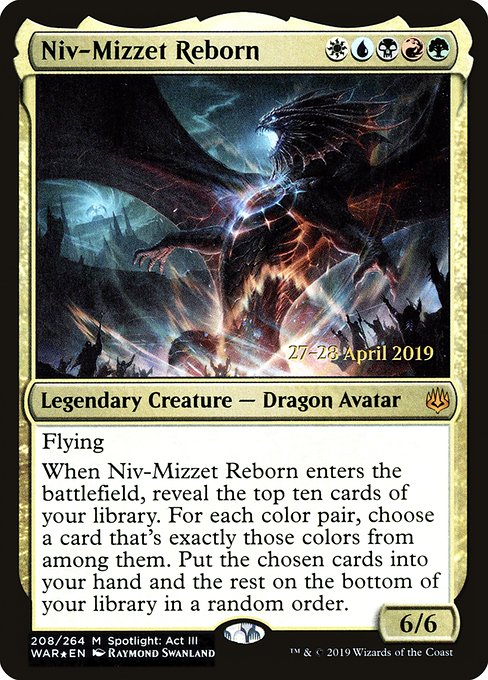 Niv-Mizzet Reborn (208s) [War of the Spark Promos]