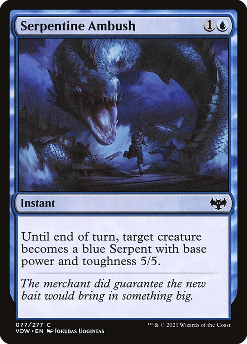 Serpentine Ambush (77) [Innistrad: Crimson Vow]