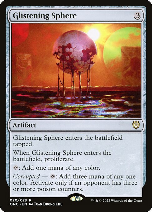 Glistening Sphere (20) [Phyrexia: All Will Be One Commander]