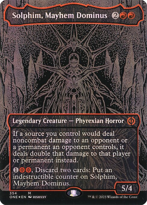 Solphim, Mayhem Dominus (354) [Phyrexia: All Will Be One] [Borderless]
