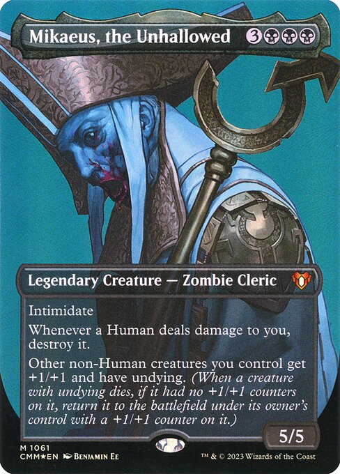 Mikaeus, the Unhallowed (1061) [Commander Masters] [Borderless]