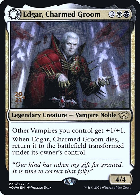 Edgar, Charmed Groom // Edgar Markov's Coffin (236s) [Innistrad: Crimson Vow Promos]