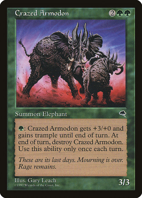 Crazed Armodon (220) [Tempest]