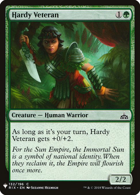 Hardy Veteran (RIX-132) [The List]