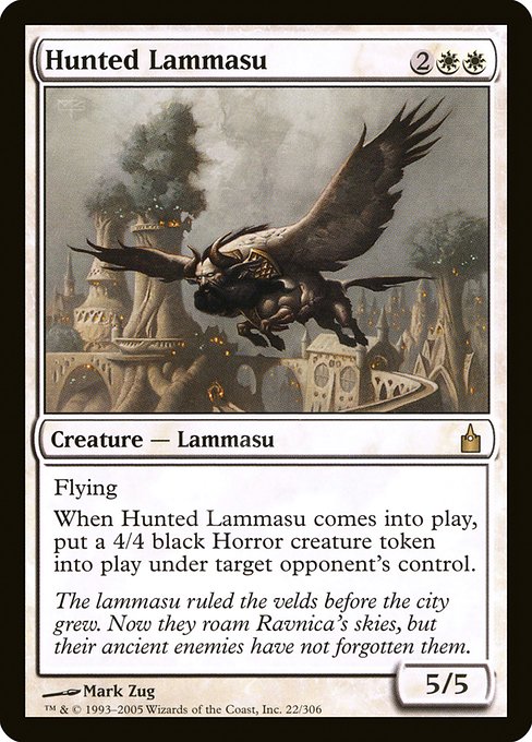 Hunted Lammasu (22) [Ravnica: City of Guilds]