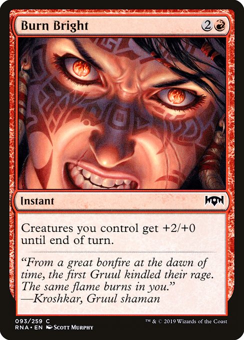 Burn Bright (93) [Ravnica Allegiance]