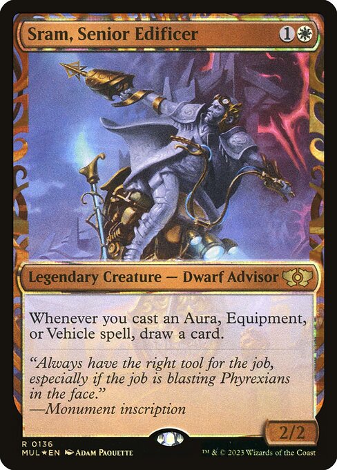 Sram, Senior Edificer (136) [Multiverse Legends] [Showcase]