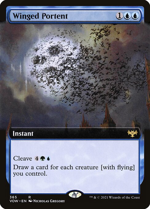 Winged Portent (365) [Innistrad: Crimson Vow] [Extended Art]