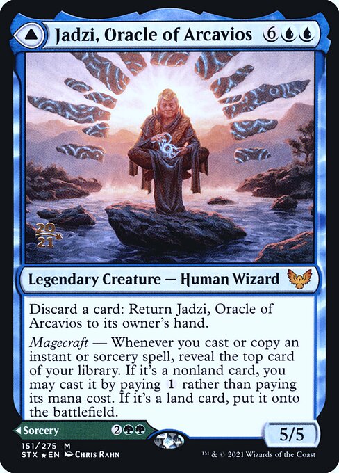 Jadzi, Oracle of Arcavios // Journey to the Oracle (151s) [Strixhaven: School of Mages Promos]