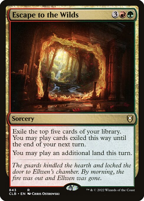 Escape to the Wilds (843) [Commander Legends: Battle for Baldur's Gate]