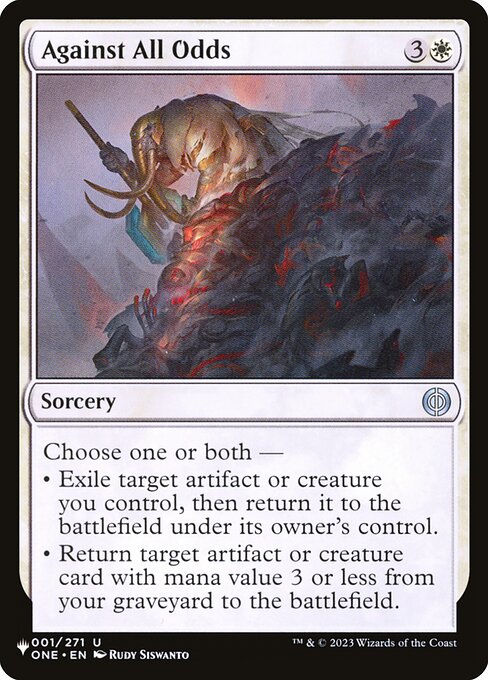 Against All Odds (ONE-1) [The List]
