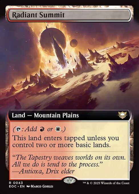 Radiant Summit (43) [Edge of Eternities Commander]
