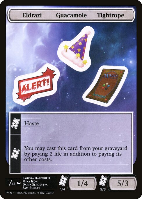 Eldrazi Guacamole Tightrope (1) [Unfinity Sticker Sheets]