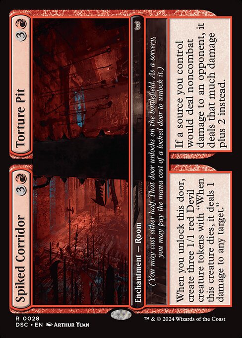 Spiked Corridor // Torture Pit (28) [Duskmourn: House of Horror Commander]