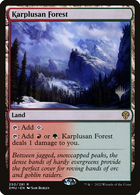 Karplusan Forest (250p) [Dominaria United Promos]