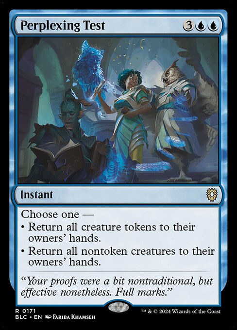 Perplexing Test (171) [Bloomburrow Commander]