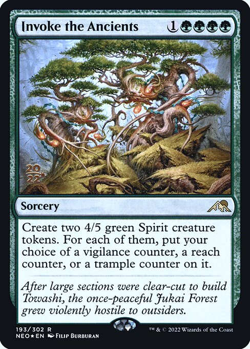 Invoke the Ancients (193s) [Kamigawa: Neon Dynasty Promos]