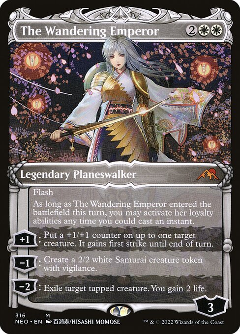 The Wandering Emperor (316) [Kamigawa: Neon Dynasty] [Showcase]
