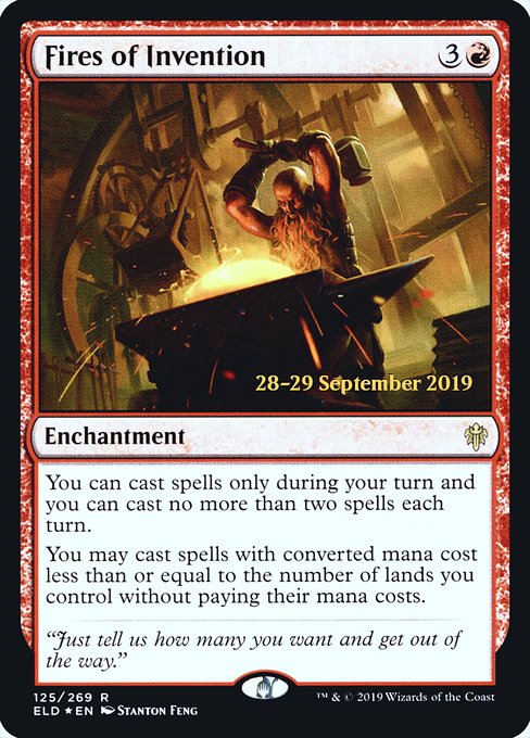 Fires of Invention (125s) [Throne of Eldraine Promos]