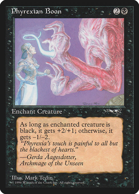 Phyrexian Boon (58a) [Alliances]