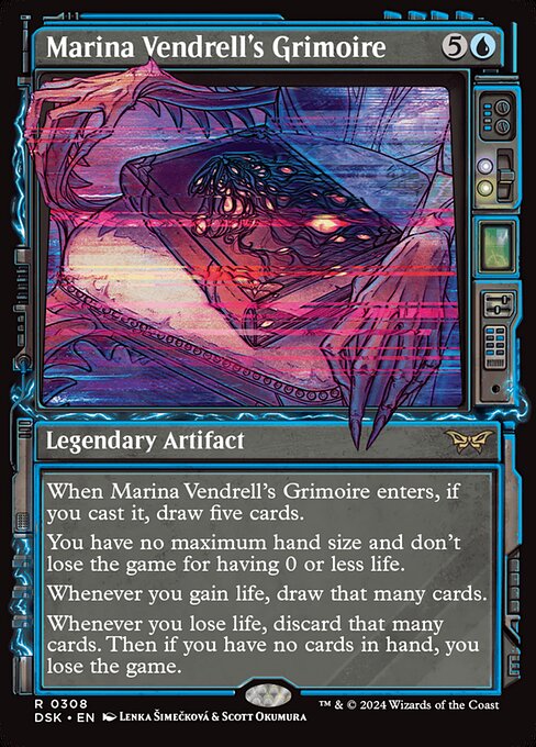 Marina Vendrell's Grimoire (308) [Duskmourn: House of Horror]