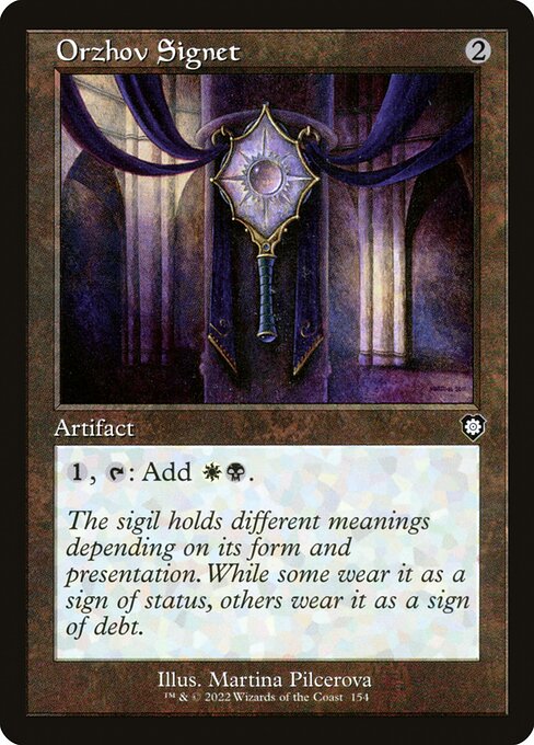 Orzhov Signet (154) [The Brothers' War Commander]
