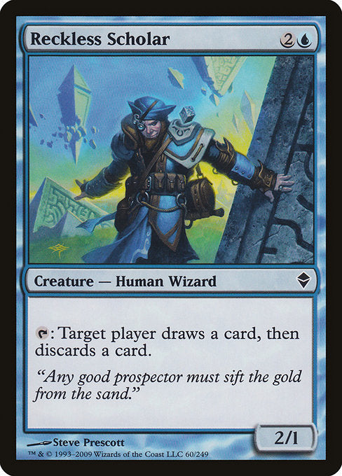 Reckless Scholar (60) [Zendikar]