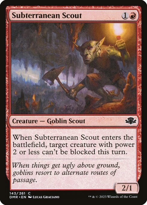 Subterranean Scout (143) [Dominaria Remastered]