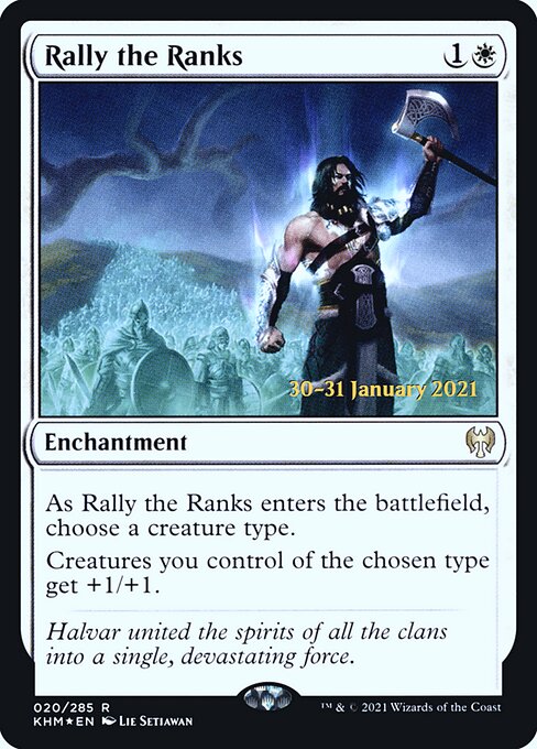 Rally the Ranks (20s) [Kaldheim Promos]