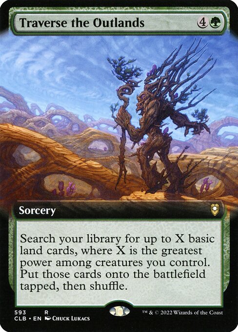Traverse the Outlands (593) [Commander Legends: Battle for Baldur's Gate] [Extended Art]