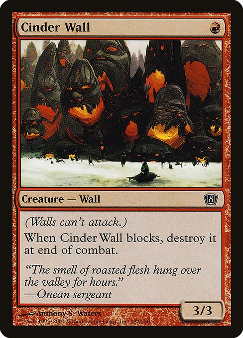 Cinder Wall (182★) [Eighth Edition]