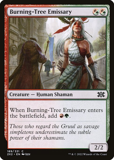 Burning-Tree Emissary (189) [Double Masters 2022]