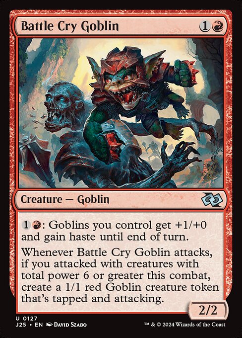 Battle Cry Goblin (127) [Foundations Jumpstart]