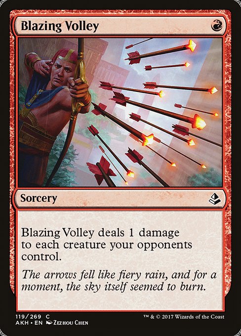 Blazing Volley (119) [Amonkhet]