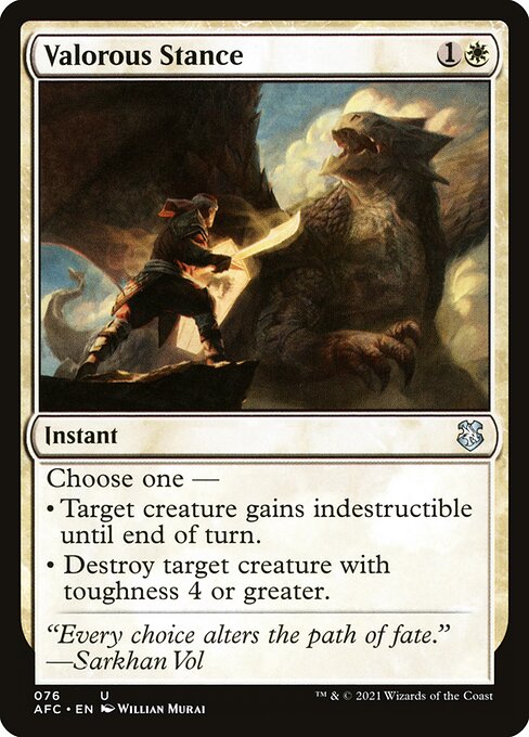 Valorous Stance (76) [Forgotten Realms Commander]