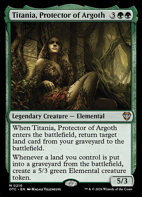 Titania, Protector of Argoth (210) [Outlaws of Thunder Junction Commander]