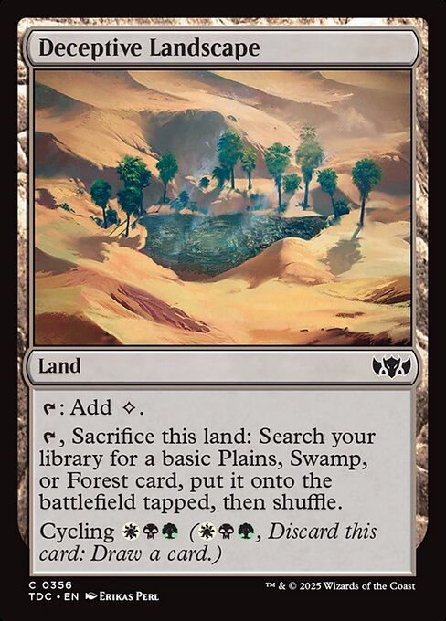 Deceptive Landscape (356) [Tarkir: Dragonstorm Commander]